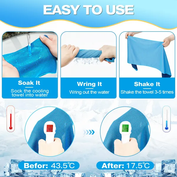 Customized LogoCooling Towel Ice Towel Soft Breathable Chilly Towel Stay Cool for Yoga Sport Gym Workout Camping photo-3