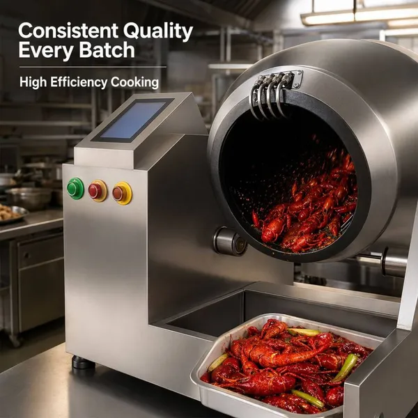 Kommerzieller automatischer Kochapparat QY-JZ300 - Intelligenter Bratroboter mit automatischem Würzeversprühen für Restaurants photo-2