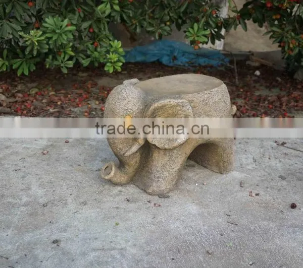 Hot Sales Magnesia Craft Elephant Tables and Chairs