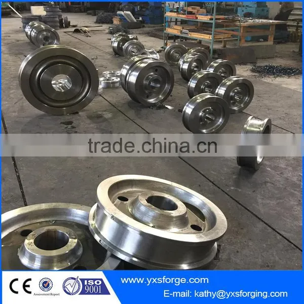 High Quality Beam Wheel Traveling Monorail Single Girder Overhead Crane Wheels photo-6
