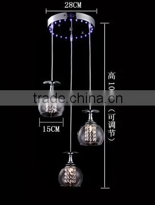 Modern Glass Cup Crystal G4 VDE/CE Pendant Lamp Modern Pendant Light photo-6