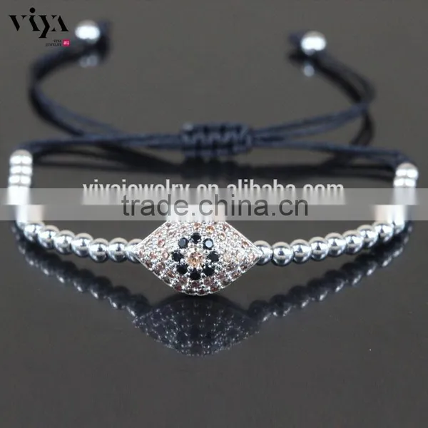 no Dill Ball Evil Eyes Colorful CZ Stones HQ Stainless Steel Provide Engraving Logo Latest Gift Items photo-3