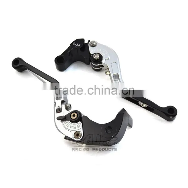 BJ-LS-001 CNC Silver Adjustable Folding Racing Scooter 150fm Brake Clutch Lever photo-6