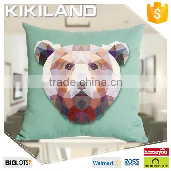 Ribbon Embroidery Cushion Covers Design With Pretty Animal Head Pattern photo-6