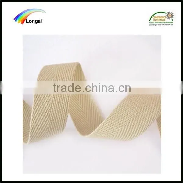 Shijiazhuang Longai Hotsale High-class Herringbone Polyester Garment Woven Webbing photo-2