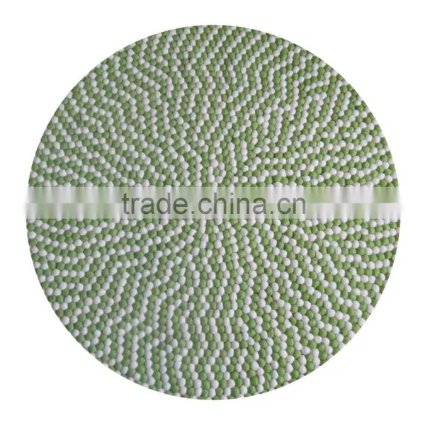 Multi Color Woollen Felt Ball Carpet photo-4
