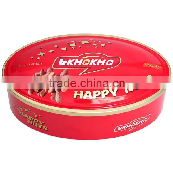 Oval Tin Metal Box
