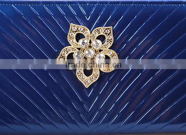 4534 Fashion Zipper Closure Wallet Diamond Decorating Women Wallets photo-5