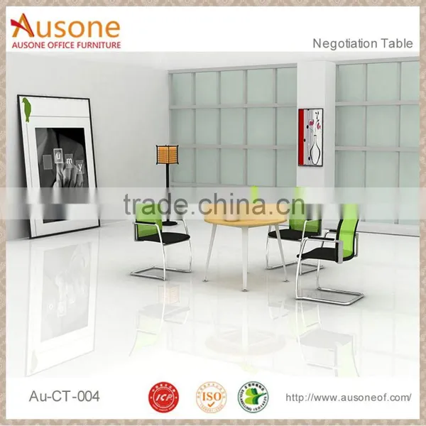 Modern Designs Round Wooden Coffee Table with Metal Base