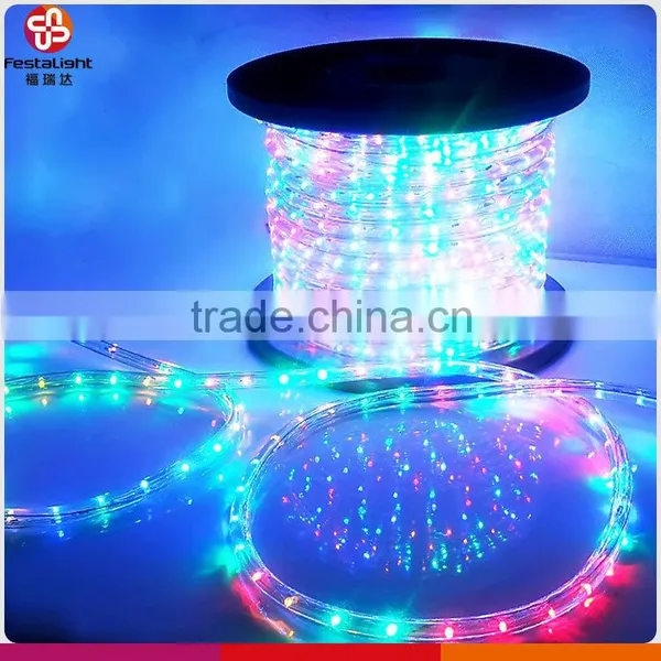 Sichuan Festalight Round Water Proof 3/8 Inch Plastic White Flat Led Rope Light Flexible Led Strip Light 220v With ce Rohs ul photo-6