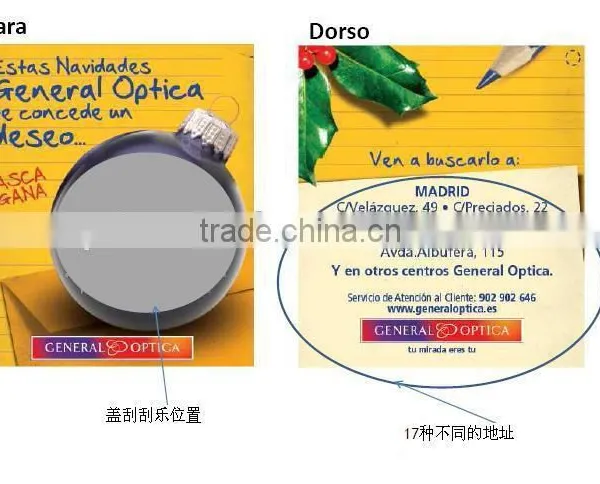 High Quality Paper Lottery Scratch Card Printing photo-5