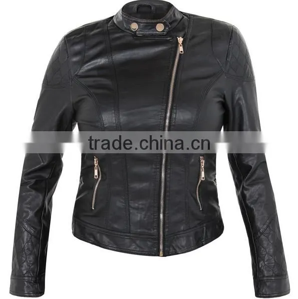 Womens pu Leather Jacket