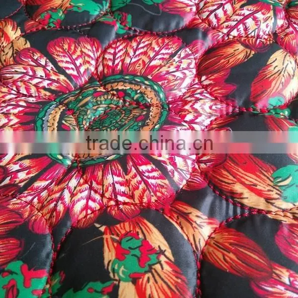 Printed Waterproof Winter Thermal Double-faced Quilting Fabric for Women's Down Jacket photo-2