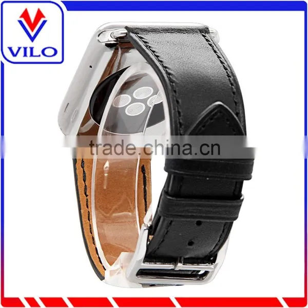 New Genuine Leather Wristband Single Tour Bracelet Watch Band For Apple Watch 38mm 42mm photo-6