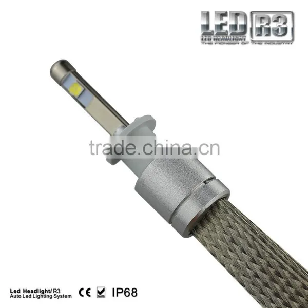 New Arrival New Generation 12V 4800lm R3 Led Headlight 40W H4 Conversion Led Headlight Bulbs photo-2