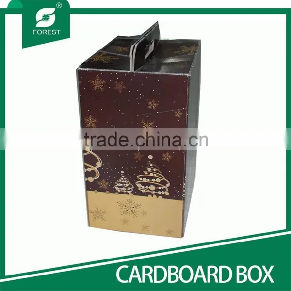 CARDBOARD BOX WINE PACKAGE BOX WITH HANDLE photo-4