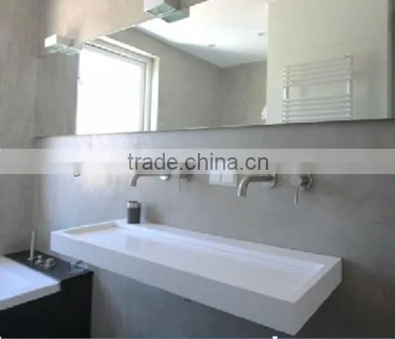 solid surface stone resin wall hung bathroom sink