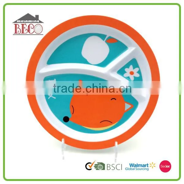 Wholesale 5 Pcs Unbreakable Melamine Western Kids Dinnerware Set photo-2