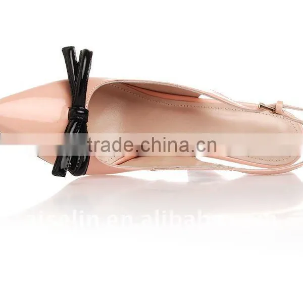 2016 Popular Pink Real Leather High-end High Heel Fashionalbe Women Lovely Pumps photo-2
