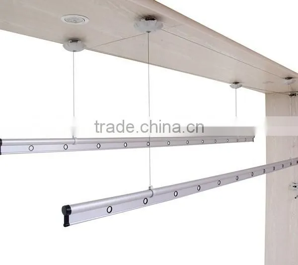 2016 Ceiling Mounted Clothes Drying Racks Lifting Aluminium Clothes Drying Rack photo-5