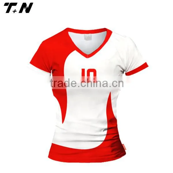 Custom Design Cheap V-neck Vollyball Uniform Wholesale photo-3