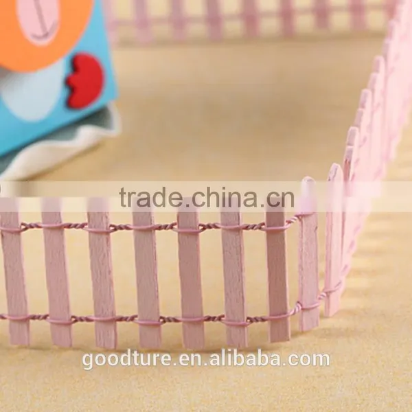 Mini Wooden Fence Toys Garden Fence photo-3