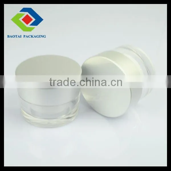 20gm Transparent Aluminum Cream Jar,acrylic Cream Jar With Lid