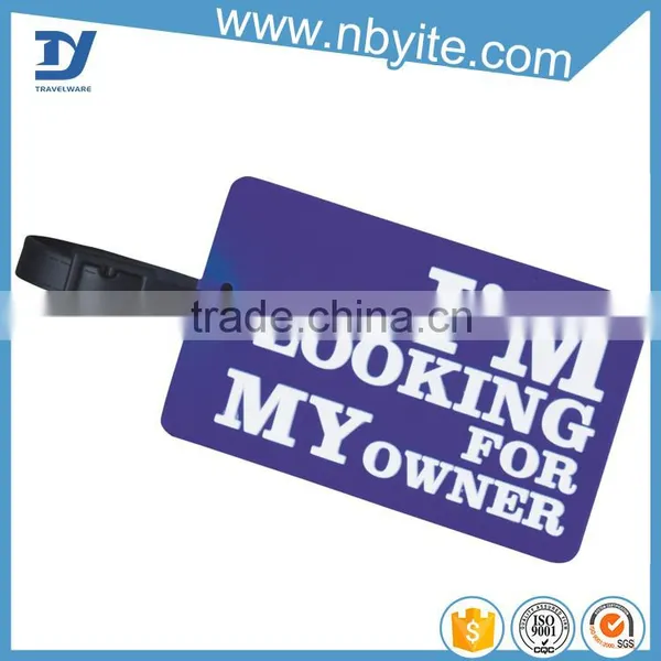 Factory Supply Bulk Soft Pvc Luggage Tag Plastic Luggage Tag photo-6