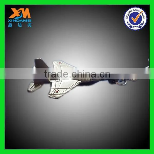 Newest Fashion Cheap 3D the Airplane Shape Metal Keychain photo-2