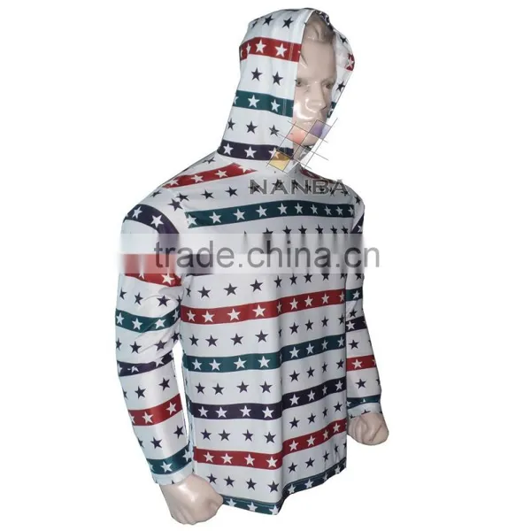 Sublimated Hoodie Sun Protected Long Sleeve Hoodie/ Rash Guard photo-4