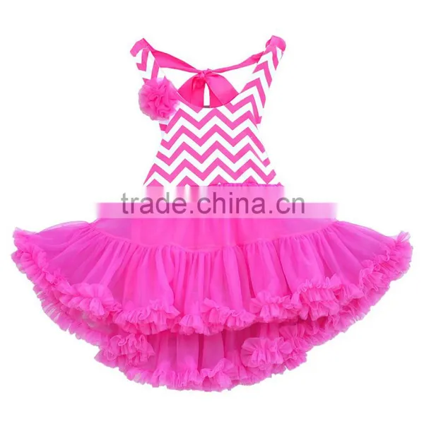 Unique Design Kids Party Latin Dancing Backless Lace Tutu Girl Boutique Dress photo-2