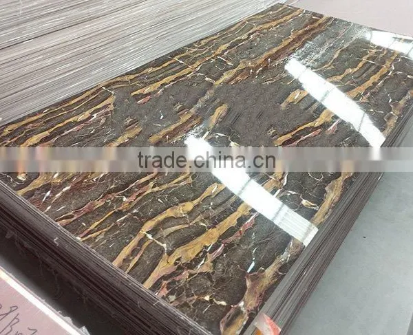 PVC MARBLE SHEET UV BOARD, SMOOTH HARDNESS GREEN CLASSICAL CORROSION WITH HIGH QUALITY photo-4