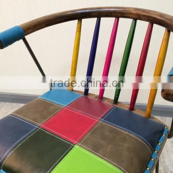 2015 New Design Modern Metal and Wood Arm Fast Food Restaurant Chairs and Tables photo-4