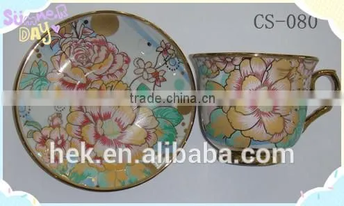 Ceramic Material and Eco-friendly Bulk China Tea Cup and Saucer photo-2
