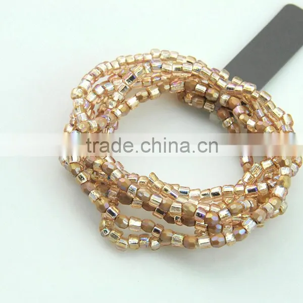 New Fashion Multilayer Colorful Seed Bead Wrap Bracelet photo-4