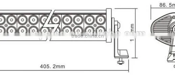 Good Quality 72W 10-30V DC Off-road Police Car LED Light Bar Type photo-5