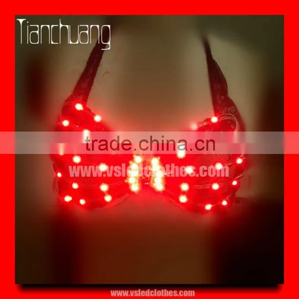 TC-26 LED Bra, LED Light-up Brassiere, Party,Disco Sexy Dance Girl LED Corset photo-3