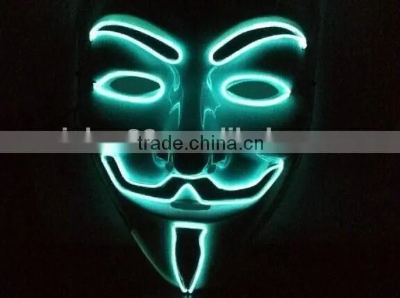 2015 Wholesale El Wire Light up Mask/Light Up EL Mask,EL Wire Mask,led Mask