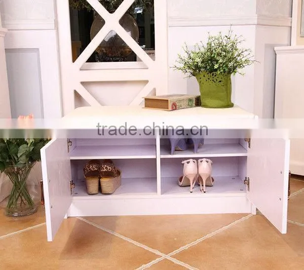 Wooden shoe cabinet closed shoe rack/cabinet