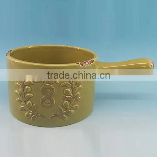 2016 Hot Sale Embossed Ceramic Mug ,ceramic Emboss Mug Wholesale photo-3