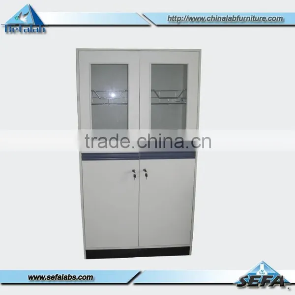 Floor Mounted Structure Wooden Cabinet Laboratory Steel Glass Door Wooden Cabinet Furniture From China With Price