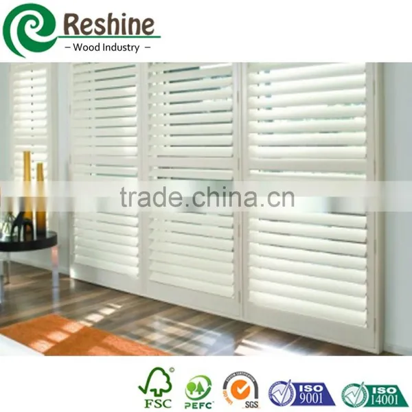 Vinyl Plantation Window PVC Shutter Doors photo-4