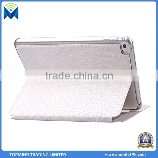 Diamond-shaped Style Flip Wallet Leather Case for IPad Mini 4 With Window View photo-4