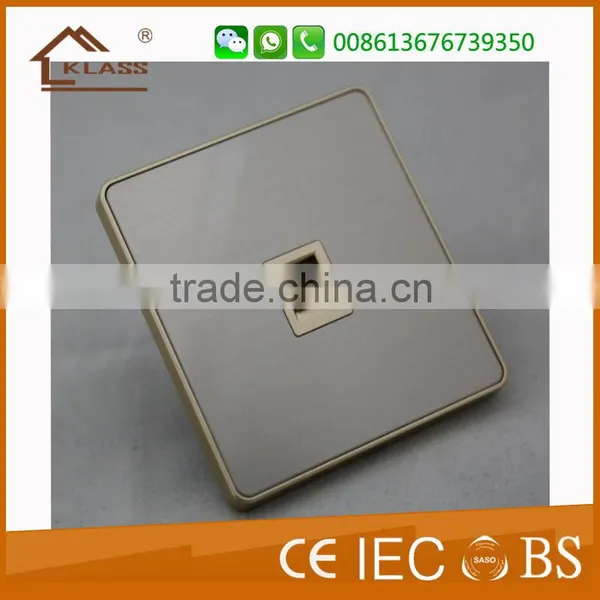 2015 Hot Sale Wallpad Push Button Random Click Switch 15A 110~250V LED Indicator Luxury UK Wall Light Switch Panel 1 Gang 3 Pin photo-3