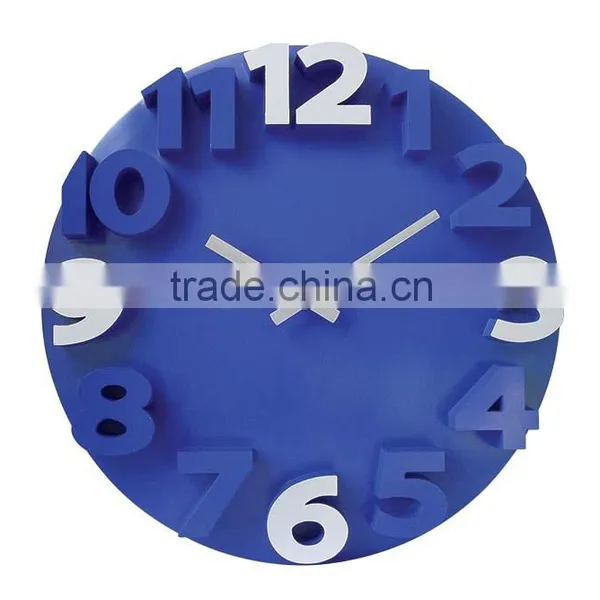 3D Colorful Convex Digital Wall Clock photo-3