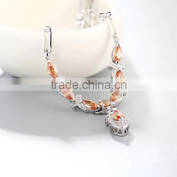 925 Sterling Silver Wholesale Pendant Statement Necklace 2016 Jewelry SNP028W photo-3