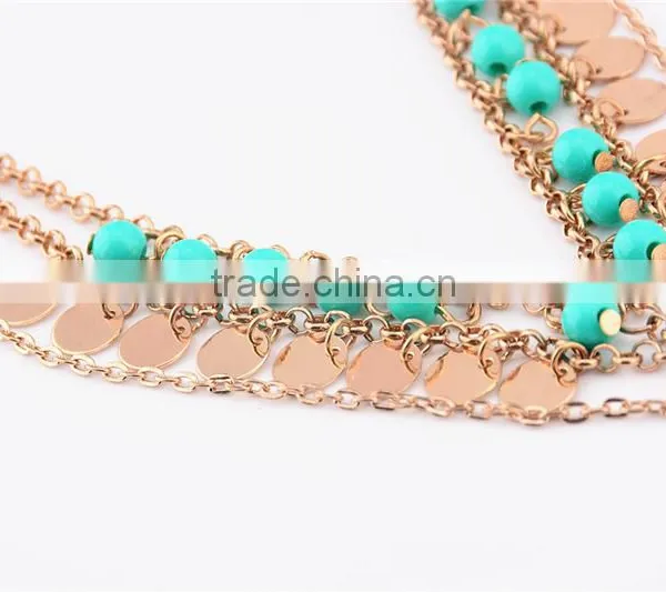 Fashion Gold/silver Anklets Beaded Foot Jewelry Anklets photo-4