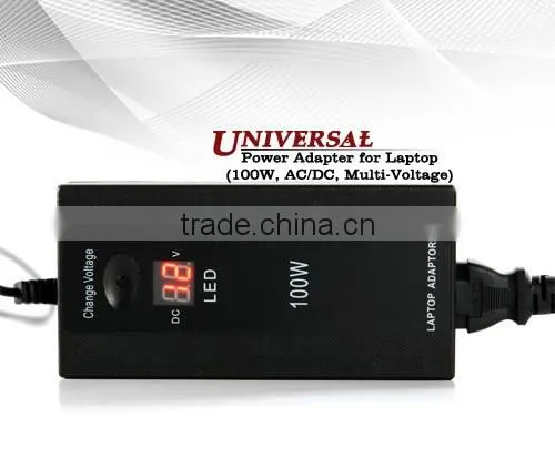 High Quality Universal Laptop Charger 100W Car Power Adapter And Home Universal Notebook Adapter 100W Led Adjustable Voltage photo-2
