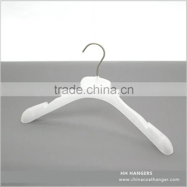 White Suit Hanger Plastic Clothes Hanger Coat Hanger With Notches photo-2