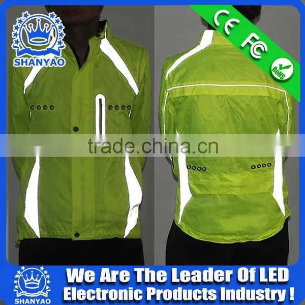 2016 Hot Selling LED Refletive Coat For Road Safety At Night